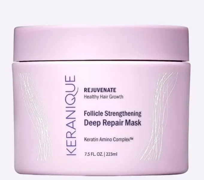 Keranique Follicle Strengthening Deep Repair Mask, Keratin-Infused Haircare Treatment with Hyaluronic Acid