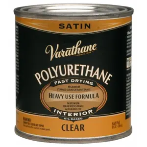 Rustoleum  .5 Pint Satin Varathane Classic Clear Diamond Wood Finish