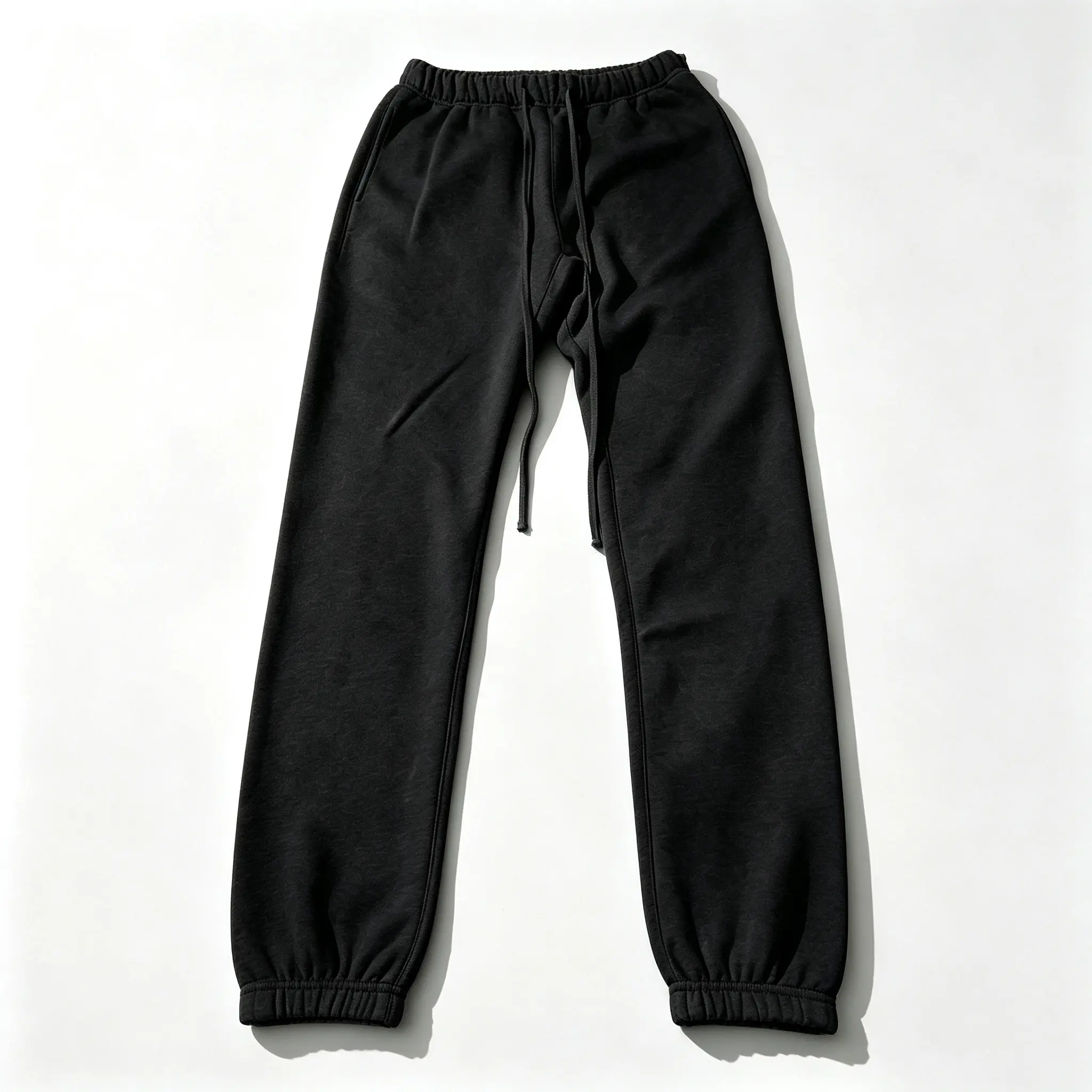 Men's Essential Cuffed Cotton Jogger Sweatpants - Unisex Black Fashionable Sporty Casual Home Pants, All-Seasons Comfort Fit Fleece Pants with Pockets, Streetwear Deals - guys gifts【tiktok shop deals】