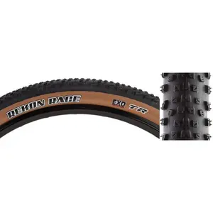 Maxxis Rekon Race Tire - 29 x 2.4 Tubeless Folding BLK/Tan Dual EXO Wide Trail