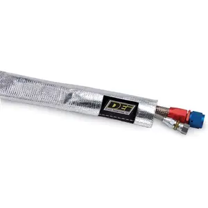 Heat Sheath™ Aluminized Sleeving – 1/2" I.D.x 3 ft High-Temperature Heat & Abrasion Protection for Hoses, Lines & Wires| Reflects Up to 2000°F