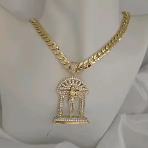 Gold Plated Chain 004 with Dije 915 - Jewelry