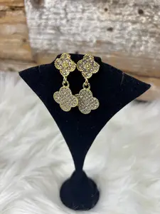 Diamond Clover Earrings