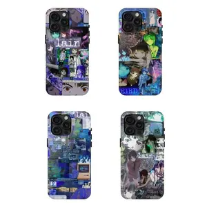 Serial Experiments Lain Phone Case, Anime Fan Gift Cover, Compatible with iPhone 11-17 Pro Max/Plus and Samsung Galaxy S23-25
