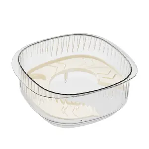 Transparent plastic shock-resistant tabletop fish tank creative ecological landscaping terrace turtle tank aquarium office ecological tank