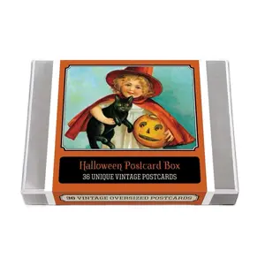 Laughing Elephant! Halloween 36 Postcards In box. Vintage Style Art! Brand New!