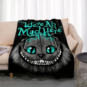 [Soft Fleece Throw] 1pc Cat Blanket Soft And Comfortable Fleece Throw, Blanket for Adult Bedroom Living Room Sofa Camping Travel