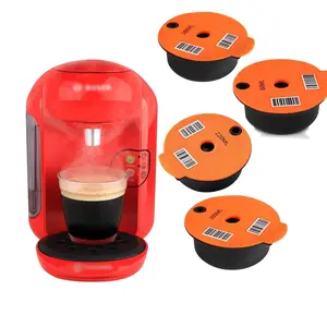 Reusable Coffee Filter with Spoon & Brush, Lightweight Reusable Filter, 4 Counts/set Coffee Capsule Pod for Coffee Machine, Coffee Making Accessories