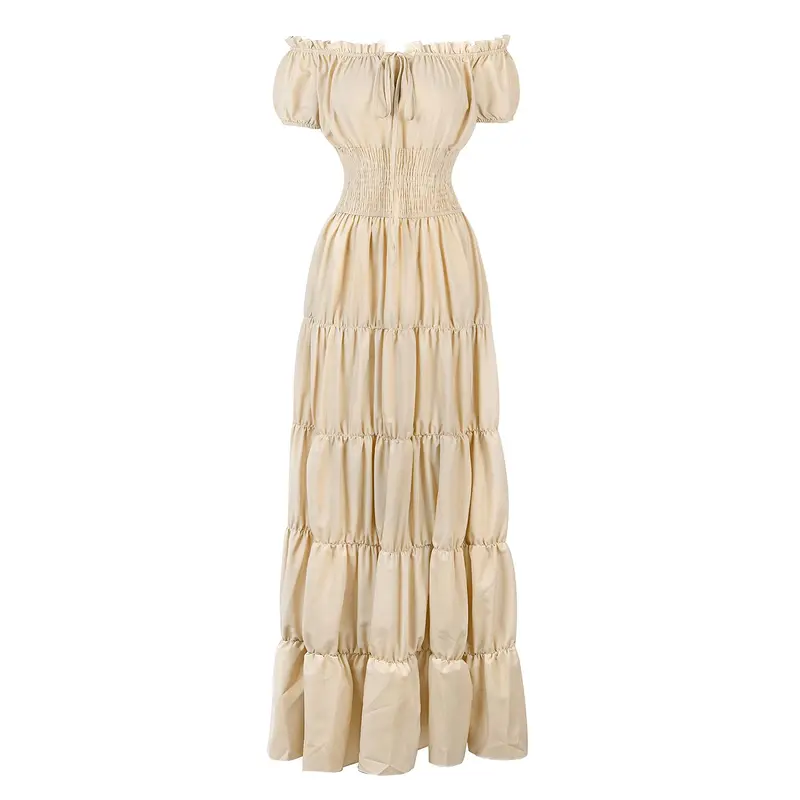 white peasant dress - TikTok Shop