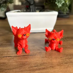 Demon Chihuahua (3D Printed, Articulating, Decor)