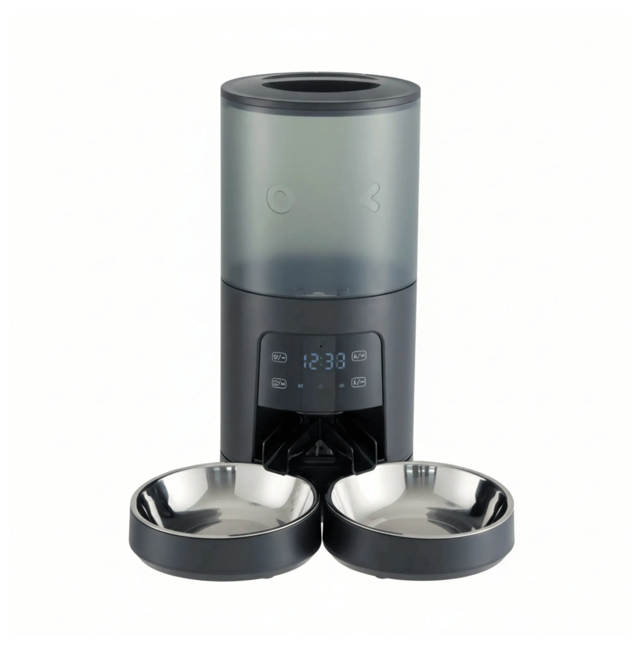 6L Automatic Cat Feeder for 2 Cats - Timed Dispenser with Voice, 6 Meals/Day