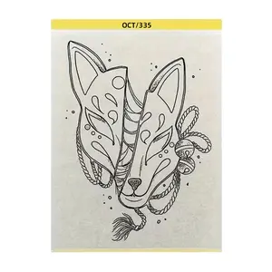 Pre-Drawn Tattoo Transfer Paper Roll, Pre-Drawn Patterned Tattoo Stencil Sheet, Ideal for Temporary Tattoos & Body Art Designs