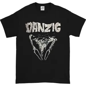 Danzig Band Basic Gift Short Sleeve Black T-Shirt Basic Cotton Collar