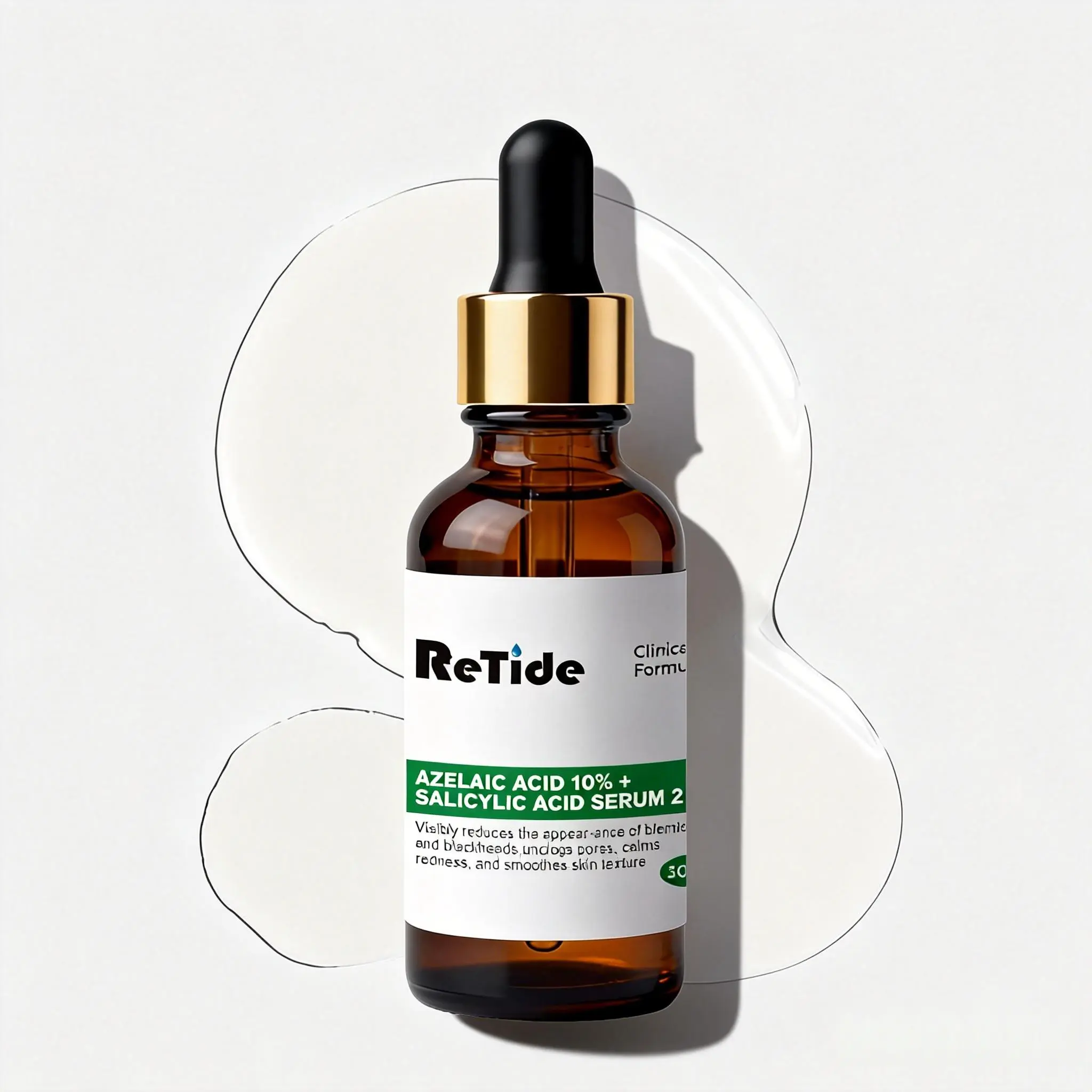 Clarifying Pore-Refining Face Serum - Azelaic Acid, Salicylic Acid, Lightweight Face Care Products for Redness, Uneven Texture, Oil Control, Brightening Firming Soothing Essential Serum, 1 fl oz (30 ml)