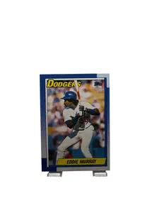 Topps First Base Los Angeles Dodgers Eddie Murray Baseball Card Collectible Sports Memorabilia