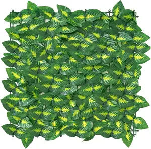 Artificial Ivy Fence Privacy Screen, 39.4 x 39.4 inch Faux Ivy Hedge Fence, Less Maintenance & Reusable Privacy Fence for Garden, Patio, Balcony Décor (100 x 100cm)