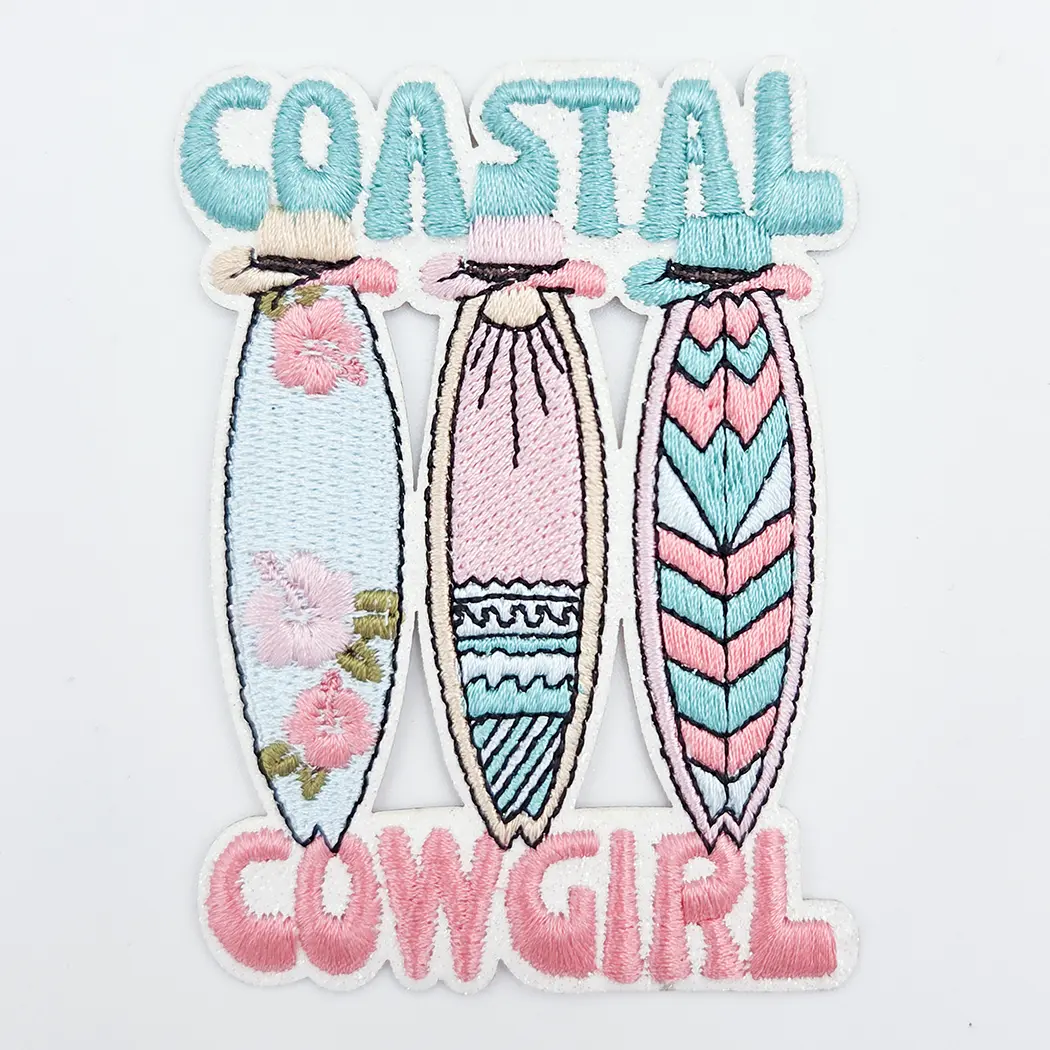 Coastal Cowgirl Embroidered HAT/POCKET Patch
