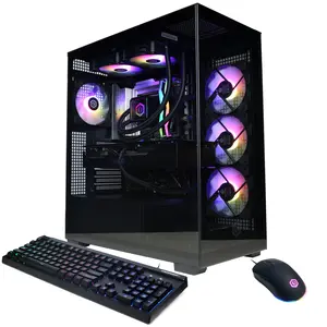 CyberPowerPC SLC10760CPGV6 Gaming Desktop PC, Intel Core Ultra 7 265KF, 32GB DDR5, GeForce RTX 5080 16GB, 2TB PCIe 4.0 NVMe SSD, WiFi/BT, RGB Gaming Keyboard/Mouse & Windows 11 Home