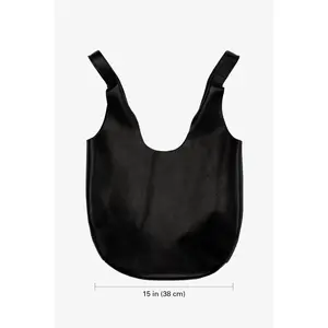 RLH3406 - Monochromatic Leather Shopping Bag