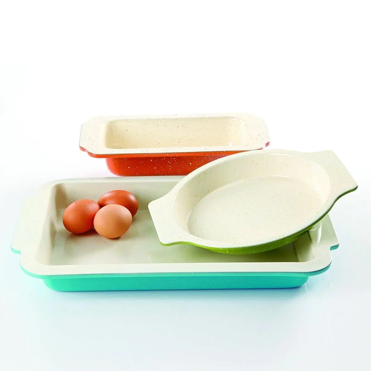 Gibson 108153.03 Ceramic Bakeware Set, 3 Piece