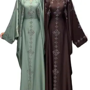 New Abaya 2026 - Elegant Embroidered Design in Brown Colors