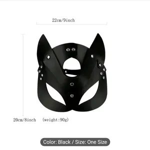 Leather cat mask