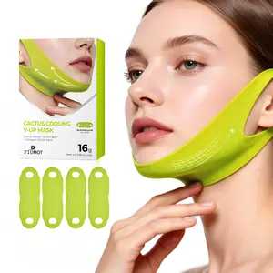 Cactus V-Shape Face Mask Sheet Set 4PCS for Daily Skincare