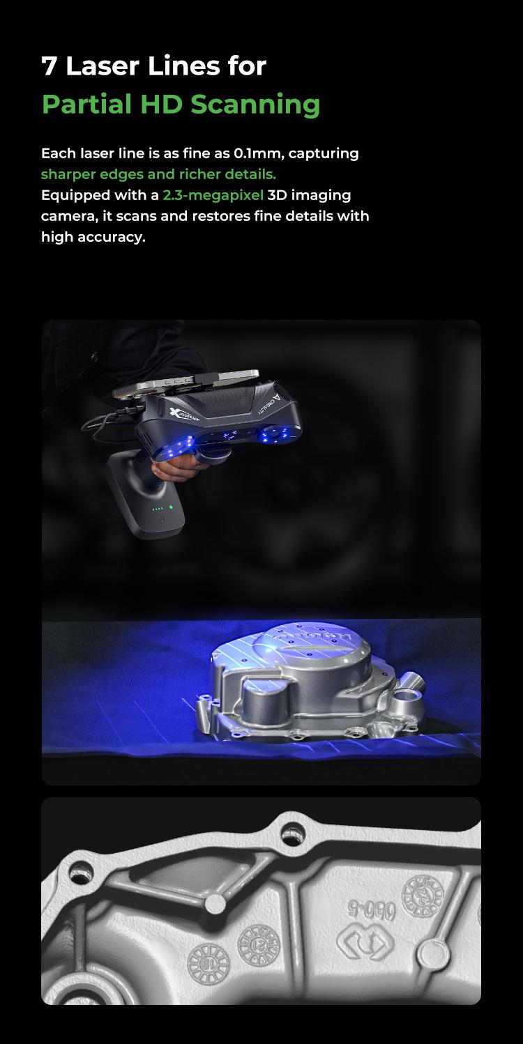 Creality RaptorX: Wireless Hybrid Blue Laser & NIR Scanner