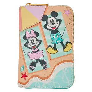 Mickey & Minnie Beach Fun Zip Around Wallet