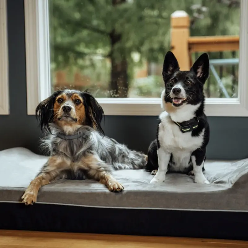 Laifug Orthopedic Memory Foam Extra Large Dog Bed with double Pillow (50"x36"x10") Durable Water Proof Liner & Removable Washable Cover & Smart Design 3