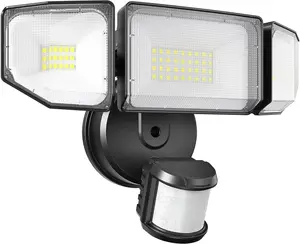 85W LED  Lights Motion Sensor Light Outdoor, 8500LM Dusk to , IP65 , 6500K, 3  Motion Detected Flood Light, Floodlight for Outside, Garage, Yard, Porch (Black)