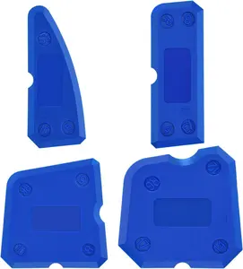 4 Pcs Bathroom Tile Grout Tool, Caulking Tool Set,Grout Finishing Tools,Seam Beauty Tools,Multi-Angle Grout Tool,Tile Grout Beautification,  Ergonomic Design, Durable Plastic,Silicone Sealant Finishing Tool