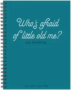 USED-Who's Afraid Academic July 2025 - June 2026 6.5 X 8.5 Weekly Monthly Softcover Planner by Willow Creek Press (Spiral-bound)