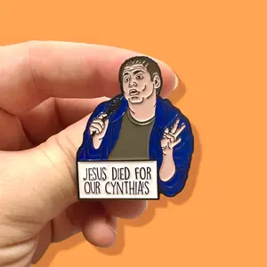 Jonah Hill “Jesus Died For Our Cynthia’s” (22 Jump Street) Enamel Pin