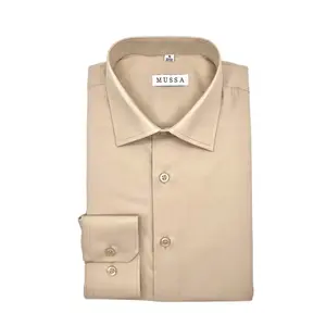Mussa Men's Dress Shirt - Champagne