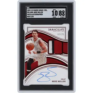 Mike Miller Miami Heat Autographed 2022-23 Panini Immaculate Collection 3 Color Relic #IPA-MML #2/25 SGC Authenticated 8/10 Card - Fanatics Authentic Certified