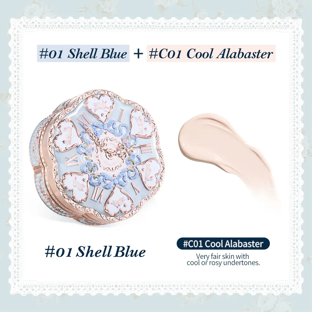C01 Cool Alabaster (Shell Blue Case)