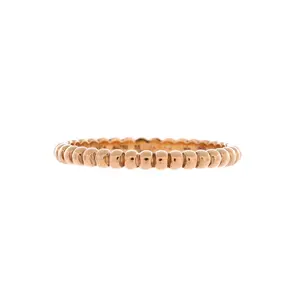 Pre-owned Van Cleef & Arpels Perlee Ring 18K Rose Gold Small by Rebag