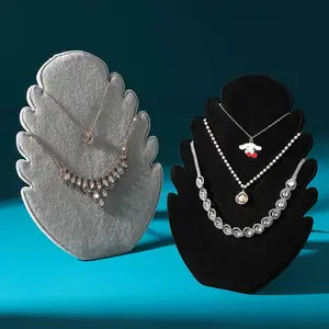 velvet Necklace Pendant Display Storage Board Stand Jewelry Organizer Holder Case Rack