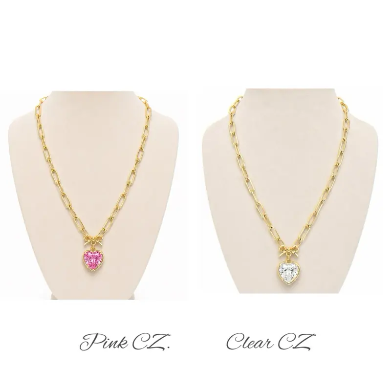 The Tied Heart Costume Jewelry Necklace, Fashion Accessory for Women