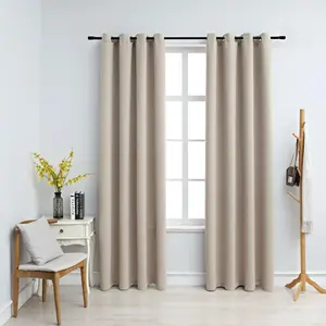 Taupe Blackout Window Curtain