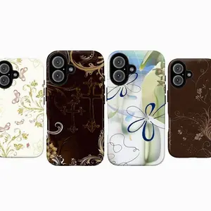 Soft Girl Butterfly Aesthetic Phone Case| Vintage Floral Music Notes Aesthetic Phone Cover for iPhone 17 16 15 14 13 12 11 Pro Max X XR XS