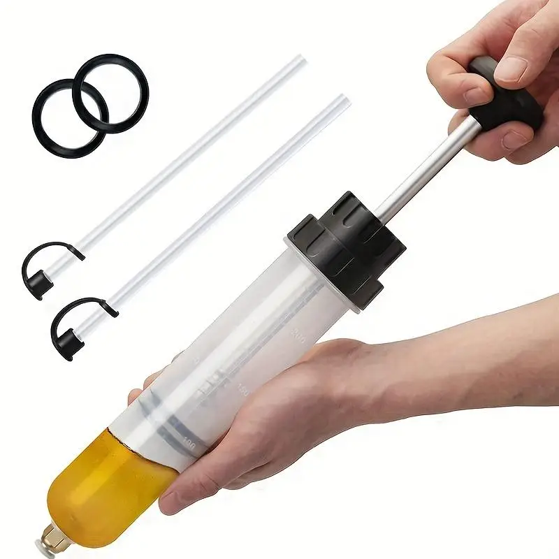 Manual Oil Fluid Extractor, 1 Count Car Oil Pump, Handheld Filling Oil Change Syringe Bottle Transfer, Car Brake Fluid Pumping Tool