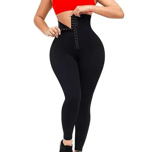 Ilfioreemio High Waist Corset Leggings for Women Waist Trainer Tummy Control Slimming Push Up Body Shaper Workout Sport Yoga Pan
