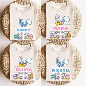 Family Easter Shirt, Gigi Nana Mama Mini Easter Shirt, Happy Easter Bunny Shirt, Spring Holiday Shirt - EVA RAMOS