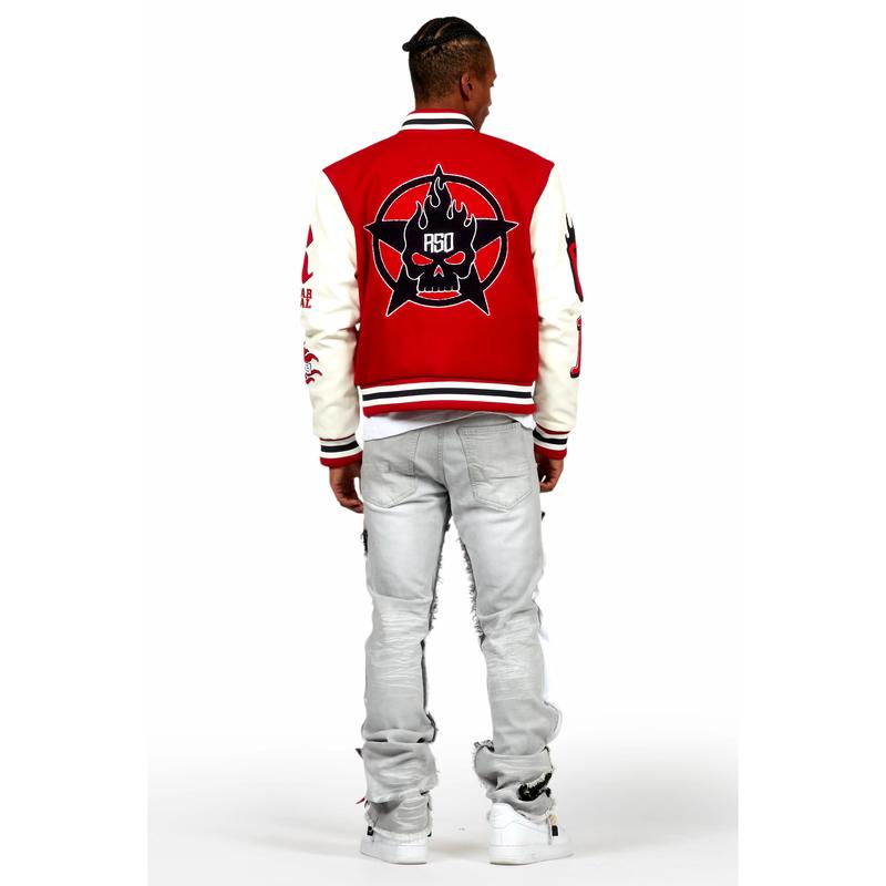 Skoll Red Varsity Jacket