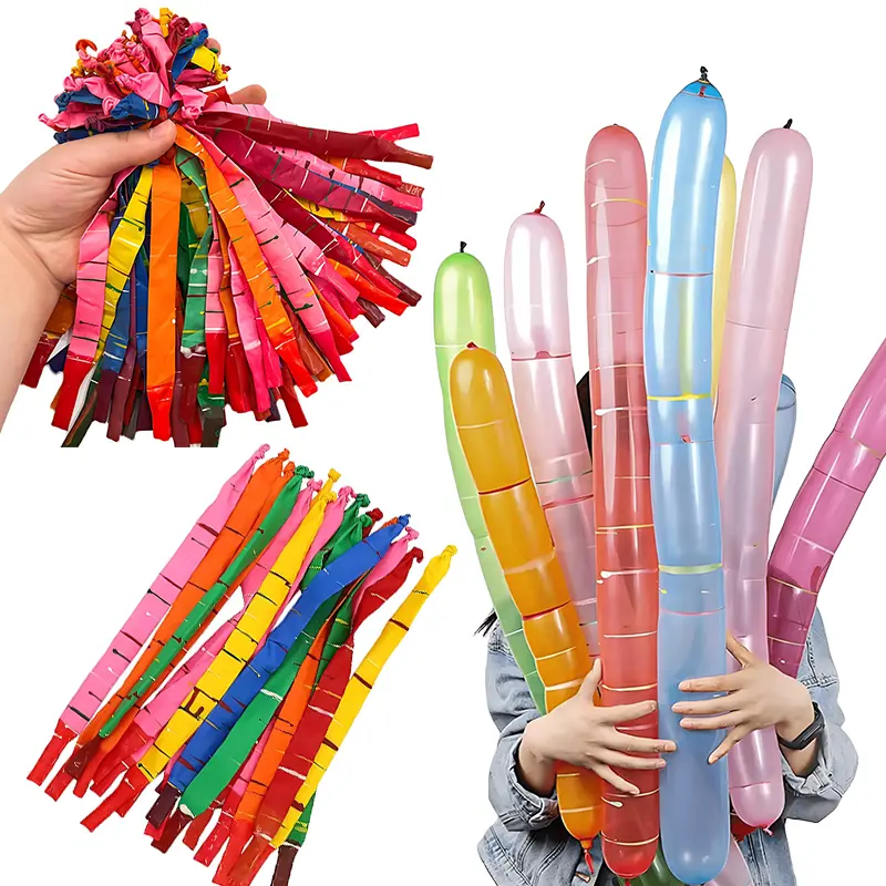 10/20/40PCS Flying Squeakin Rocket Balloon Assorted Color Latex Fly Air Balloons Outdoor Chasing Activity Props Party Supply ZYF