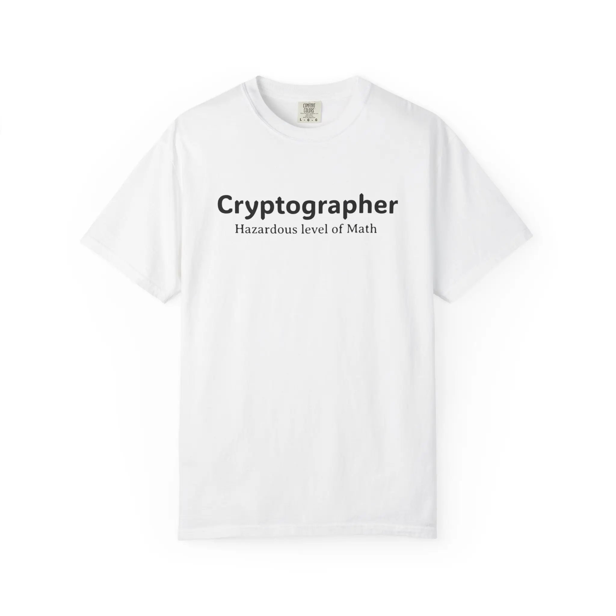 Cryptographer T-shirt Math Tshirt Math Lover  Geeky Apparel Hazardous Shirt Crypto tshirt Crypto Fan IT tee Programmer Tshirt   Coding Gift