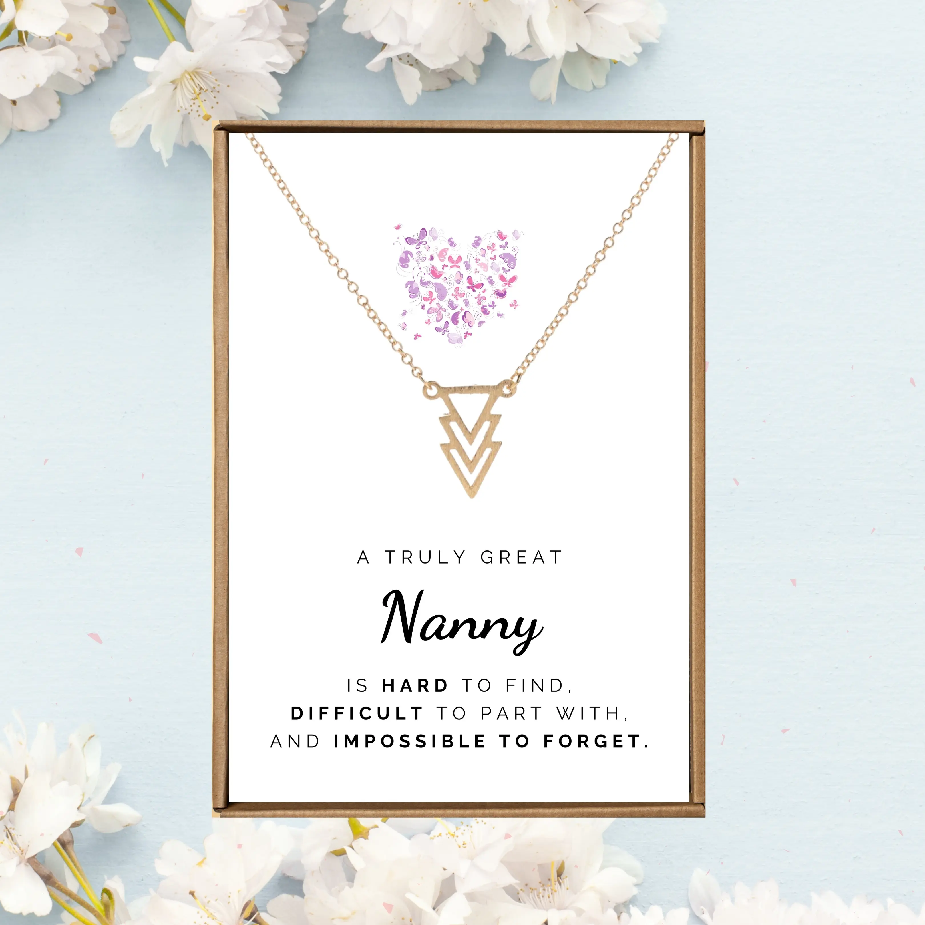 Nanny gifts for babysitter, Christmas gift for nanny from parents, Nanny necklace