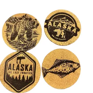 Alaska Themed Coasters - Set of 4 for Kitchen Tableware
